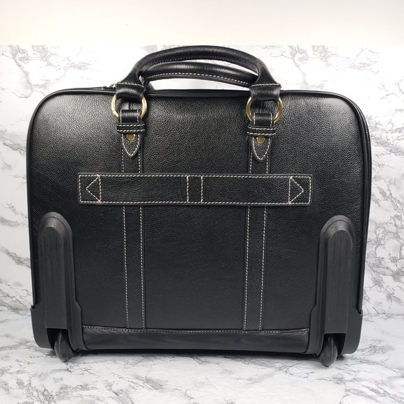 Clark and Mayfield Leather Hawthorn Travel Attache Laptop File - Picture 7 of 13